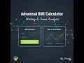 Advanced BMI Calculator using Python Oasis Infobyte Internship Task 2