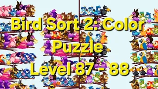 Bird Sort 2 Color Puzzle - Level 87