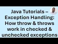 Java Tutorial 56 - Exception Handling
