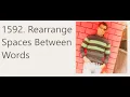 Rearrange Spaces Between Words