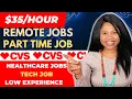 CVS Part Time Work From Home Jobs Healthcare Tech Jobs Data Entry