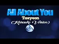 Download Lagu ALL ABOUT YOU - Taeyeon [Hotel Del Luna OST] (KARAOKE VERSION)
