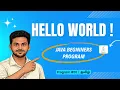 Hello World Program in Java in Tamil Java Programs Series