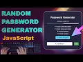 ASMR Programming - Password Generator using JavaScript