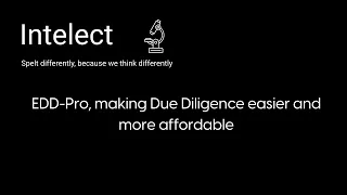 EDD Pro making due diligence easier and more affordable Intelect intelectukhome9057