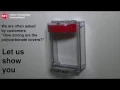 STI 13500NB Universal Stopper Dome Cover, Enclosed Back Box and Opened Mounting Plate, Blue - Video 3 of 2