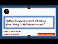 Python Program to check a given String is Palindrome or not Class 11 12