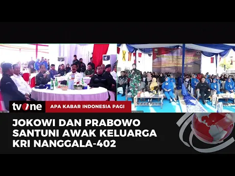 Prabowo Dampingi Jokowi Santuni Awak Keluarga KRI Nanggala 402