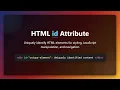 HTML id Attribute The Ultimate Guide for Beginners