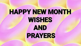 happy new month wishes and prayers