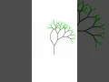 Draw a tree using python turtle