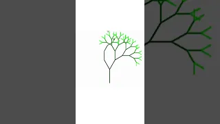 Draw a tree using python turtle