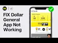 FIX Dollar General App Not Working 2026