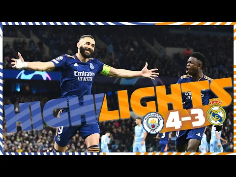 HIGHLIGHTS | Manchester City 4-3 Real Madrid | UEFA Champions League - YouTube thumbnail