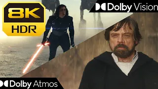  8k hdr10 kylo ren vs luke the last jedi 2017 dolby vision atmos