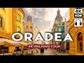 ORADEA ROMANIA Walking Tour Most Photogenic City in Transylvania 4K R - 3D Binaural Sound