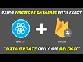 How To Use Firebase Firestore Database For Single Time Update With React JS onSnapshot get