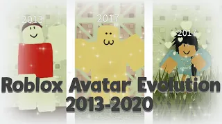 my roblox avatar evolution 2013 2020