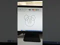 Mickey Mouse Drawing in MS Paint