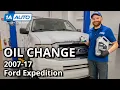 How to Change Oil Yourself on Ford Expedition 3rd Generation 2007-17