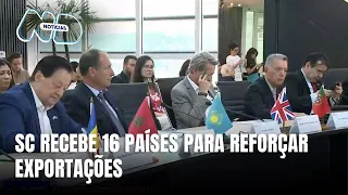 Santa Catarina recebe representantes de 16 países para reforçar exportações