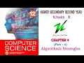 Chapter 4 Part 3 Algorithmic Strategies Tamilnadu board 12th computer science