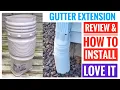 HOW TO INSTALL Flex Drain 53227 Downspout Gutter Extension Adapter 4 pipe Leaking Quick Fix