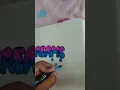 bubble letter different style different ideas