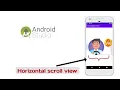 Horizontal scroll view in Android Hindi