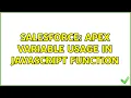 Salesforce Apex variable usage in javascript function