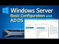 Windows Server 2016 Basic Configuration ADDS Installation Complete Guide in Hindi