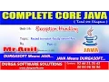 Core Java Exception Handling Nested try catch finally control flow Part - 1
