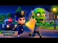 Lagu Zombie di Kota! | Polisi Monster 🚨 | Lagu Anak-anak | Bahasa Indonesia