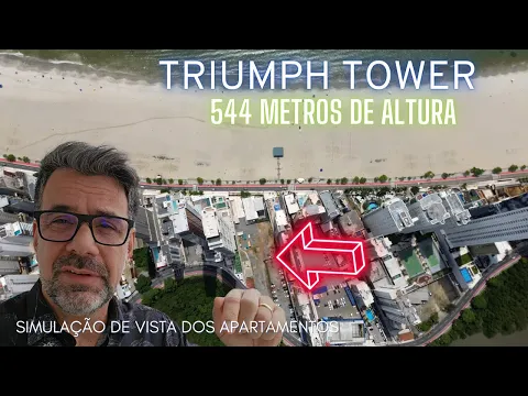 Download MP3 Triumph Tower, simulação de vista dos apartamentos, e altura total