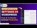 WordPress Discussion Settings Tutorial WordPress Course