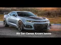 6th Gen Camaro Known Issues