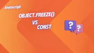 JavaScript Const Vs Object freeze JavaScript Interview Question