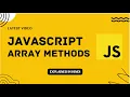 JavaScript Tutorial in Hindi for Beginners JavaScript Array Methods