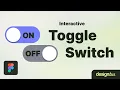Create an Interactive Toggle Switch in Figma Beginner Tutorial
