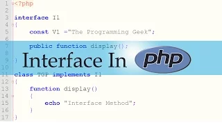 PHP - Interface In PHP OOP