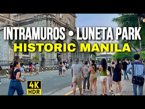 Download MP3 Manila City, Philippines | Intramuros and Luneta (Rizal) Park: Walking Tour 4K 2024