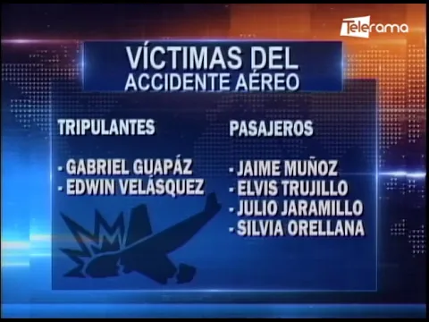 6 muertos deja la caída de avioneta en una zona arrocera de Salitre