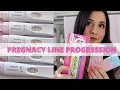 Pregnancy Line Progression 9-20DPO with HCG Betas Pregnancy Test Reviews