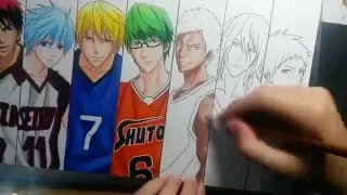 speed drawing kiseki no sedai kuroko no basket
