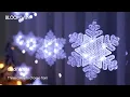 BLOOMWIN Christmas Snowflake Curtain Lights 3m 0 75m 204LEDS