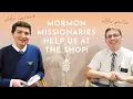 Mormon Missionaries Help Out In Clothing Store