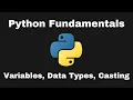 Learn Python Fundamentals Intro Variables Data Types Casting