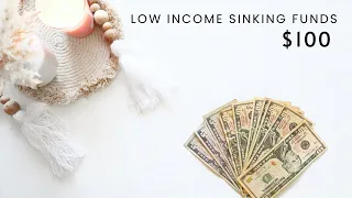 Low Income Sinking Fund Stuffing $100 | CASH STUFFING #budgeting #cashstuffing #daveramsey #debtfree