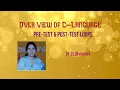 Pre-test Post-test Loops