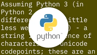 What is the difference between a string and a byte string